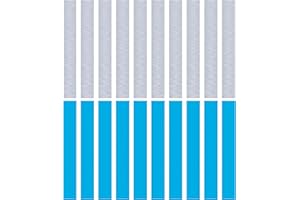 TELLYOUWIN 20PCS Stainless Steel Metal Strip 1" x 12" 1/43" Inch Plates for Magnetic Mount Board Wall (0.60MM) 430 Shim Stock Sheets Crafting, Kitchen, Office