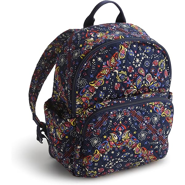 Amazon.com: Vera Bradley Women's Cotton Small Backpack, Enchanting