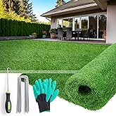 Artificial Turf Grass Outdoor Indoor 3ft x 5ft, Fake Grass Synthetic Realistic Turf Rug Carpet with Drainage Holes for Garden Lawn Landscape Balcony Patio Decoration, Pet Friendly Grass Mat