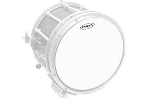Evans Hybrid Drumhead - Hybrid Marching Snare Drum Head - For Sensitivity, Dynamic Range - Enhances Projection, Durability - White, 13 Inch