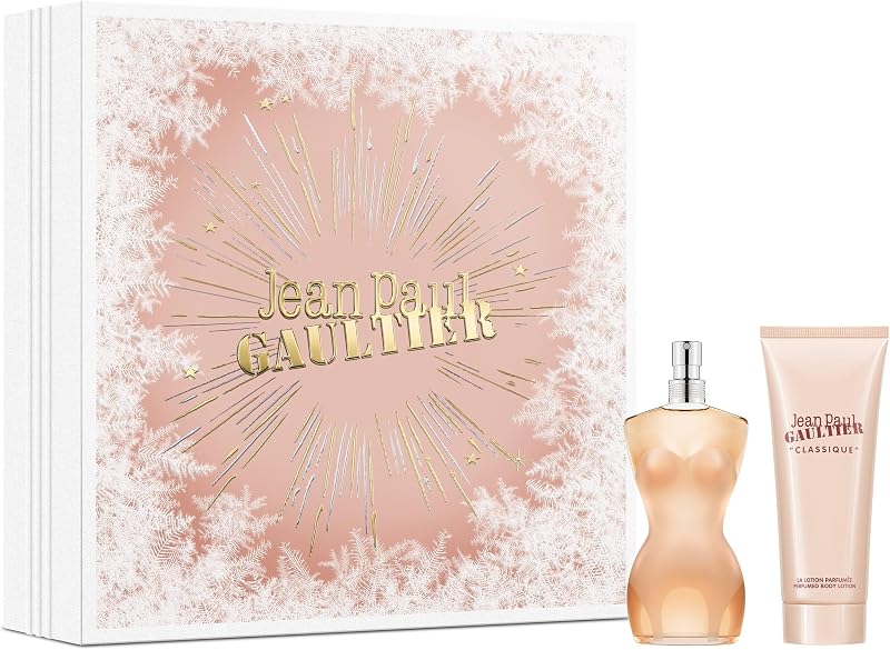 Jean Paul Gaultier Classique Women's Perfume EDT 50ml Body Lotion 75ml Gift Set