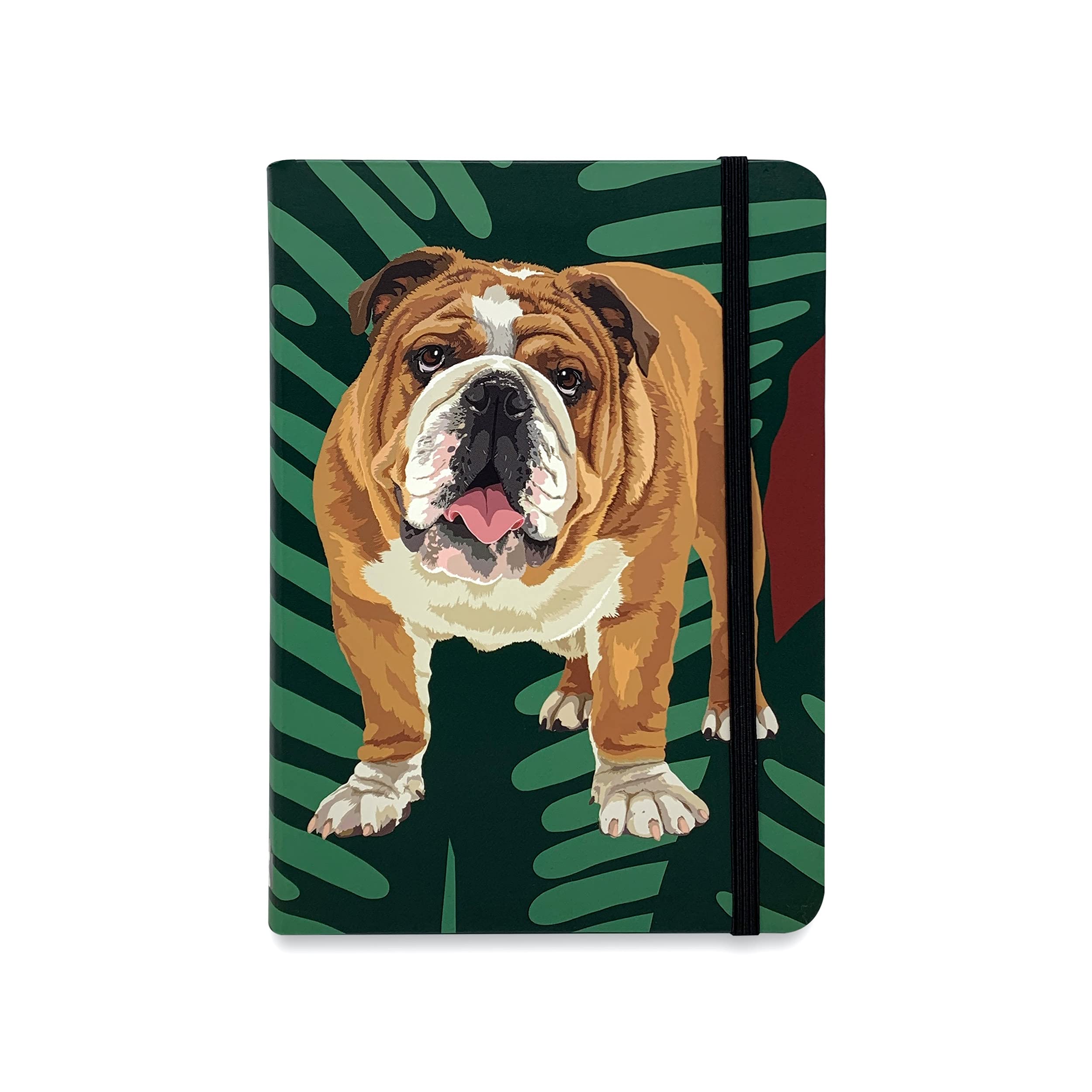 Bulldog Flexible Pocket Notebook by Leslie Gerry - Memo Pad
