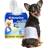 HONEY CARE All-Absorb A27 Male Dog Wrap, 50 Count, Extra Small