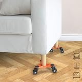 Ronlap 6-Inch Steel Tri-Dolly 3-Wheel Furniture Mover 200 KG Capacity 4 Pack view 6