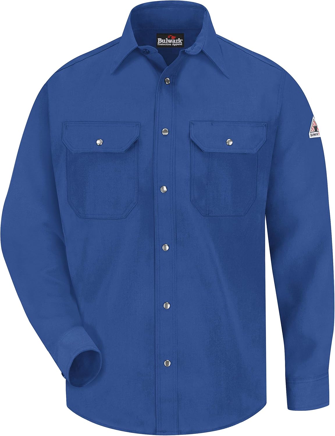 Bulwark Flame Resistant 4.5 oz Nomex IIIA Snap-Front Uniform Shirt: Clothing