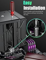 CPU Cooler Air, Dual Tower ARGB CPU Cooler with
