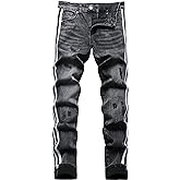 ABSECAI Men's Ripped Jeans Slim Fit Skinny Stretch Jeans Pant