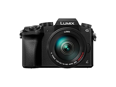 Panasonic Lumix DMC-G7H Kamera Mirrorless Digital mit Objektiv Standard Zoom Lumix G Vario 14 – 140 mm H-FS14140, Foto und Vi