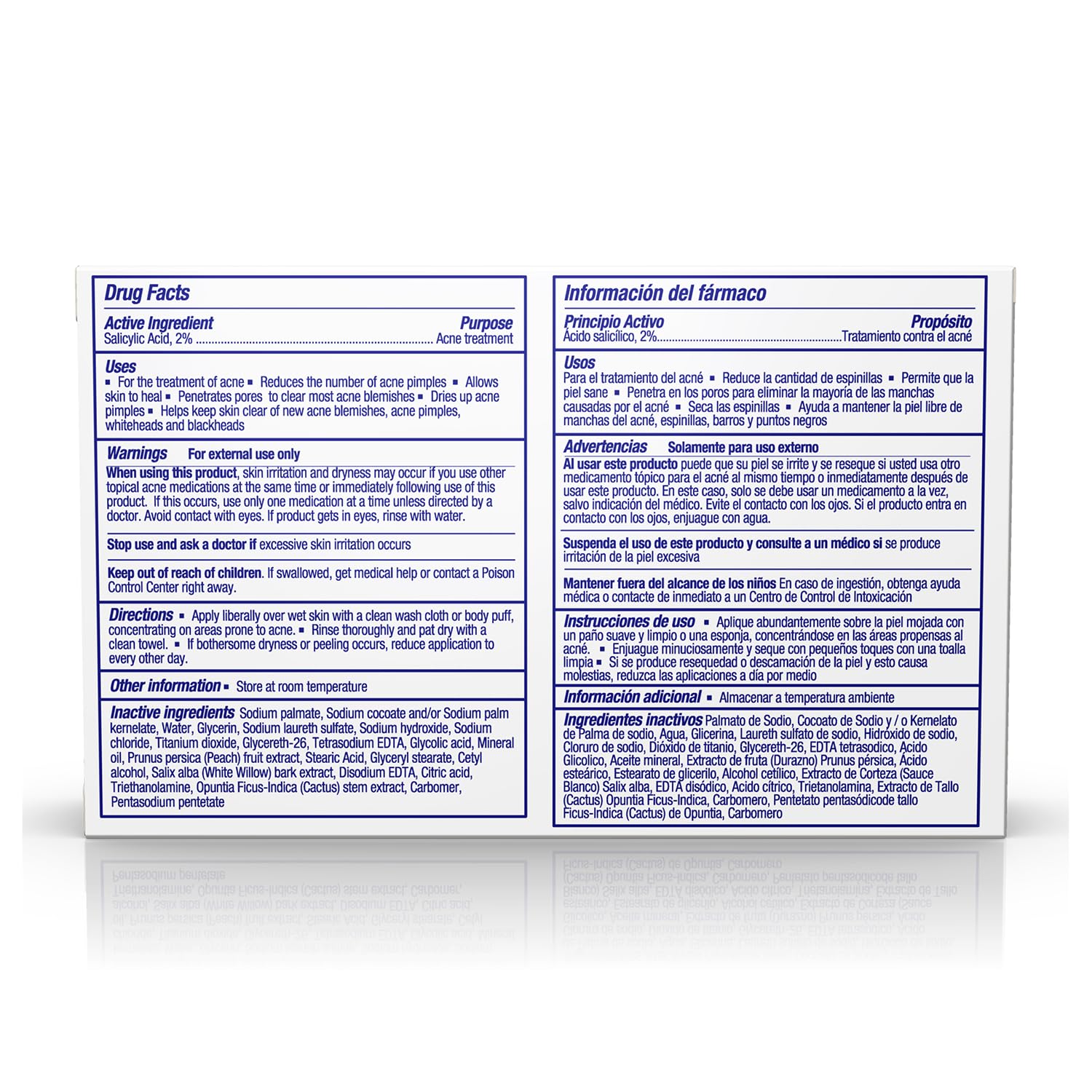Asepxia Acne Treatment Neutral Hypoallergenic Bar Soap | 2% Salicylic Acid Cleanser, Removes Impurities & Excess Oil, Soothes Skin with Natural Botanical Extracts, Daily Use, Face Wash, 4 Oz, 5-Pack