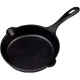 Victoria 6.5 Inch Mini Cast Iron Skillet. Small Frying Pan,Seasoned with 100% Kosher Certified Non-GMO Flaxseed Oil