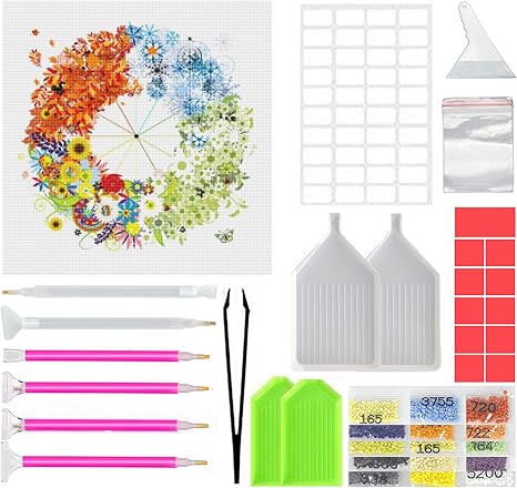 Amazon Yiteng 5dダイヤモンド塗装キット ダイヤモンドアート ダイヤモンド塗装 ダイヤモンド絵画 モザイクアート 全面貼り付けタイプ Diy 手作り 手芸キット 30 30cm 刺しゅうキット 通販