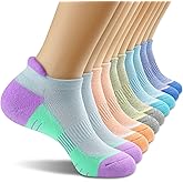 OGW Women‘s Ankle Running Athletic Socks - 5-Pairs No Show Cushioned with Arch Support for Workout Gym - size 5-12