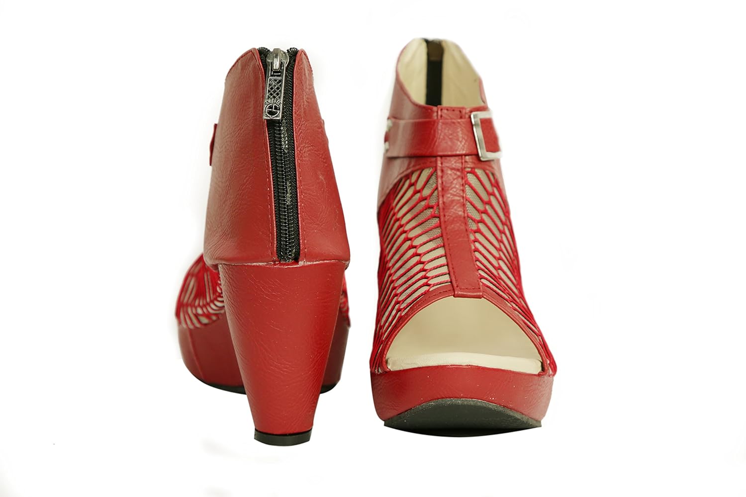 womens fashion pro net casual peeptoed heels