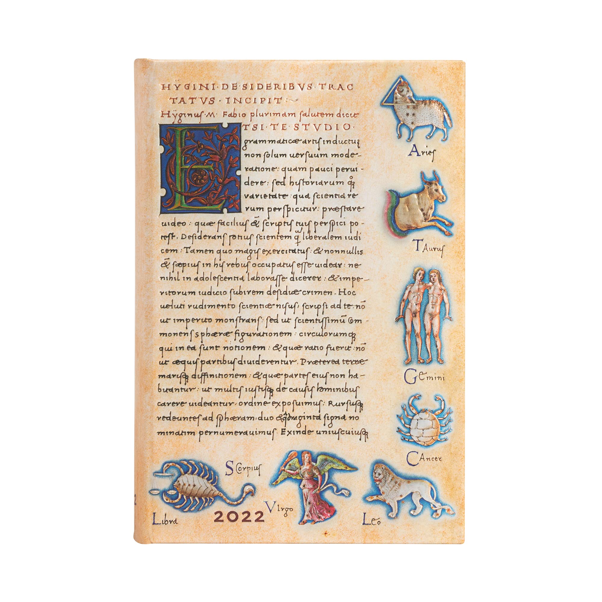 Paperblanks 12-Month Agendas 2022 Astronomy | One Jour Pair Page | Mini (98 × 140 mm)