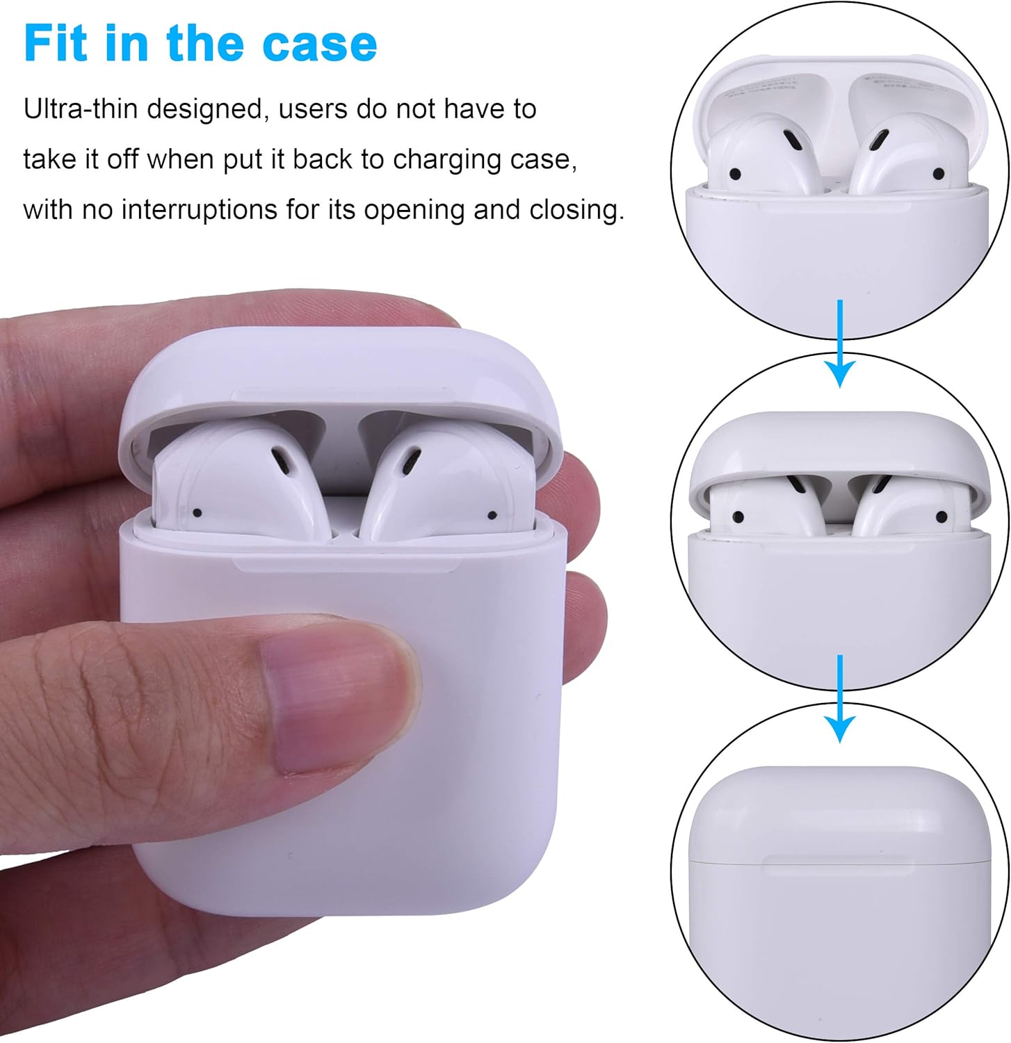 Wisdompro 10 works Ear Tips Earpods Covers Compatible with Apple AirPods 2 and 1 - Image 3