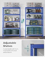 SONGMICS 5-Tier Steel Shelving Unit 60 x 120 x 200 cm Boltless 750 kg view 4