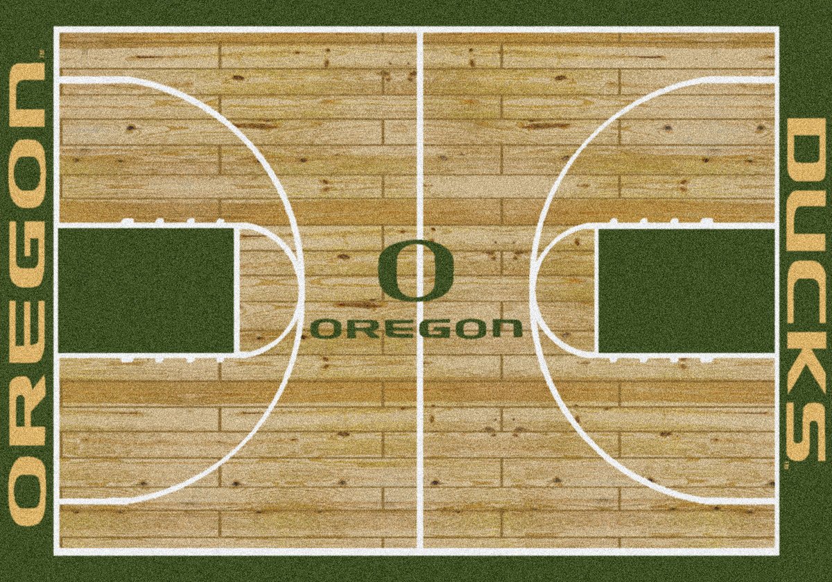 Amazon Com Oregon Ducks College Basketball 7x10 Rug From