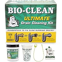 Bio-Clean Ultimate Drain Cleaning Kit Cleans Drains- Septic Tanks - Grease Traps All Natural and 100% Guaranteed No Caustic C