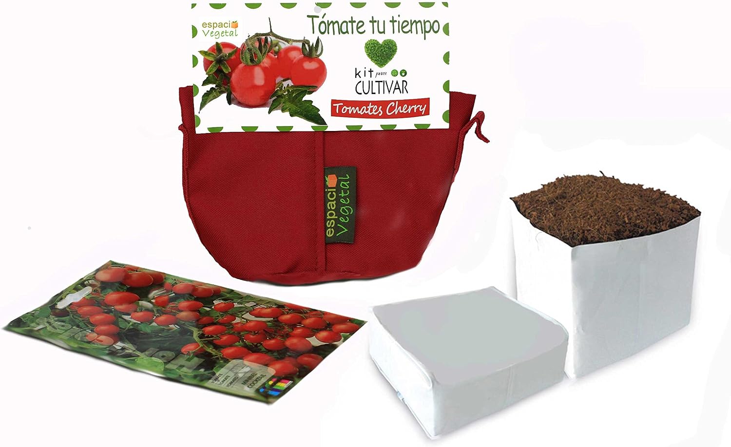 Kit cultivo Tomates Cherry. TÓMATE TU TIEMPO.: Amazon.es: Jardín