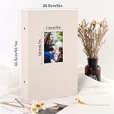 Benjia Photo Album 6x4 Slip In Linen 300 Pockets Landscape Only Beige view 2