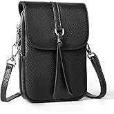 befen Genuine Leather Small Crossbody Bags for Women, Multi Pocket Cell Phone Crossbody Purse with RFID Blocking Card Slots