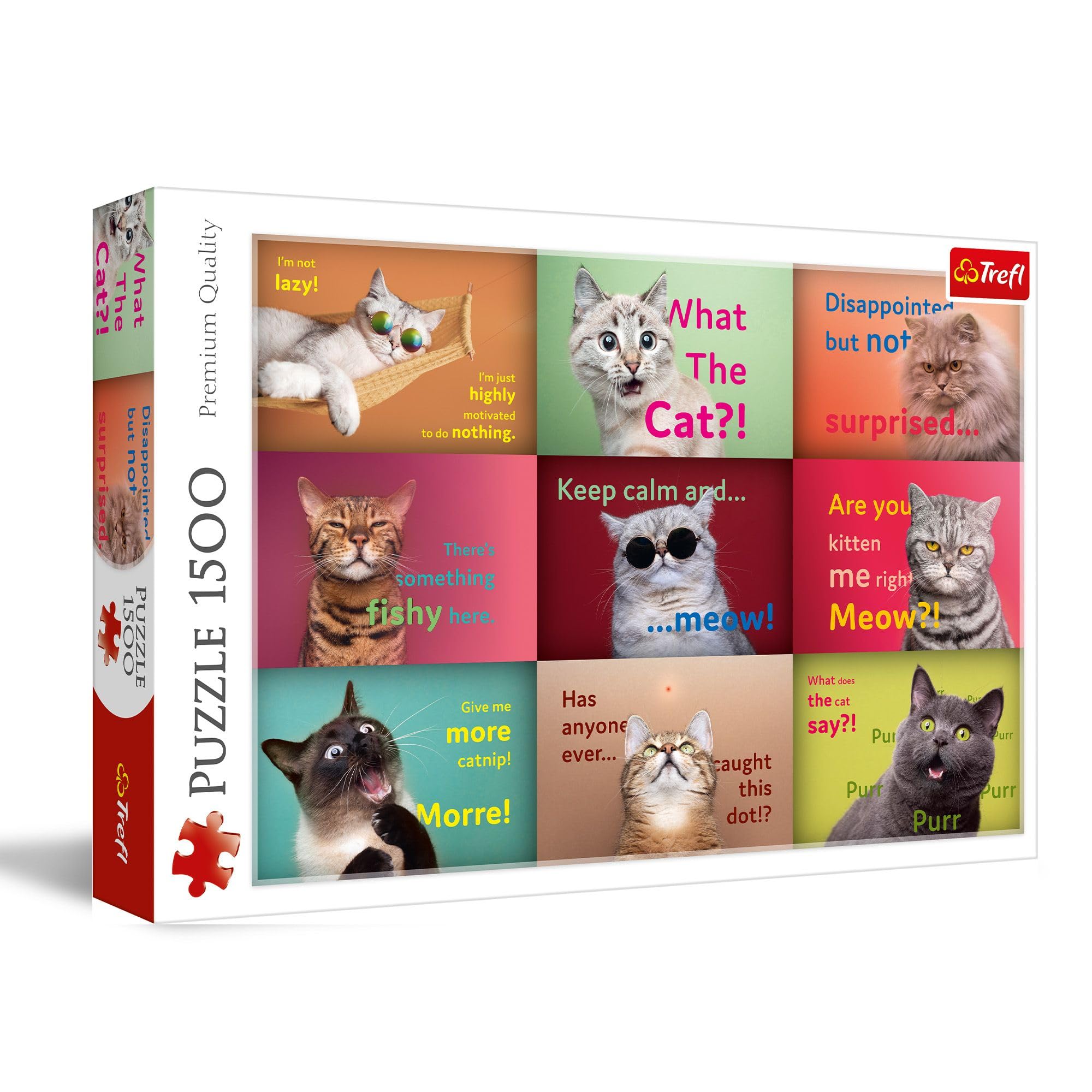 Trefl 1500 el. el. Zabawne kocie portrety [PUZZLE]