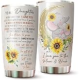 Daughter Tumbler - Gifts for Daughter on Mothers Day, Christmas, Birthday - To My Daughter Cup - Daughter Mug - Gifts for Daughter From Mom - Daughter Cup - Tumbler 20 Oz