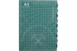 SOESFOUFU Self Healing Cutting Mat - 16.5" X 11.8" Scrapbooking Craft Mat for Sewing, A3, Quality PVC Construction, Durable A