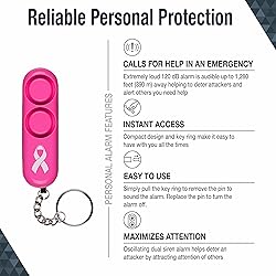SABRE Personal Alarm With Key Ring, 120dB