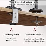 BONTEC Single Monitor Arm Desk Mount 13-32 Inch Gas Spring 9kg VESA 75/100 view 8