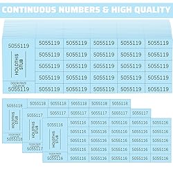 Kosiz 504 Sheets 25 Bid Raffle Ticket with