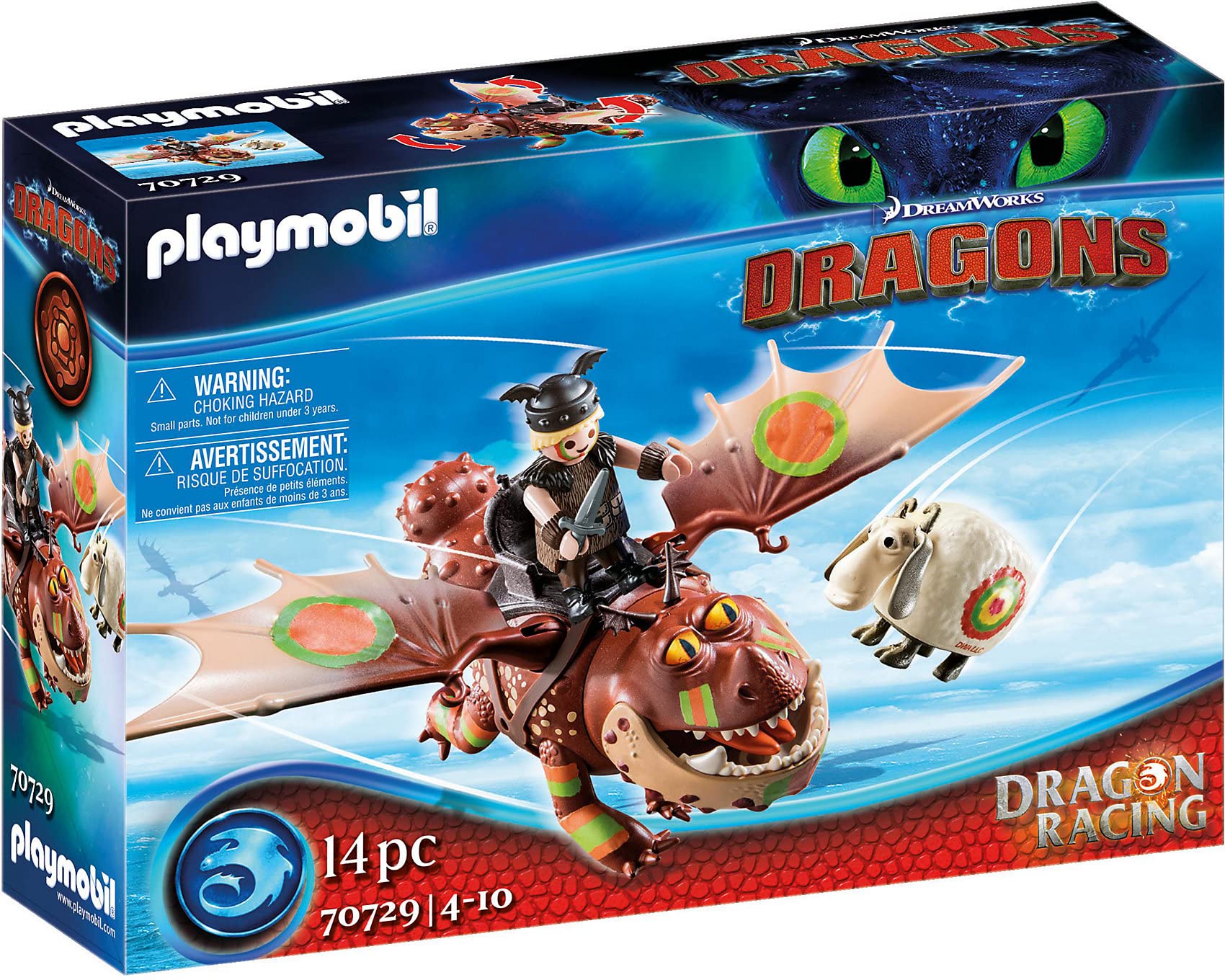 Playmobil 70729 Dragon Racing: Varek Et Bouledogre - Dreamworks Dragons ©- Dreamworks Dragons ©- Dragons Varek
