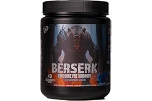 Predator Labs - Berserk 3.0 - Hardcore Pre-Workout, Energy and Pump Formula 40 Servings (Blue Razz)