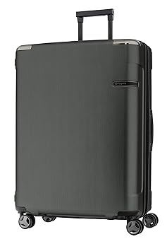 SAMSONITE Evoa Polycarbonate 75 cms Brushed Black Hardsided Check-in Luggage (SAM SP75/28 EXP-Brushed Black)