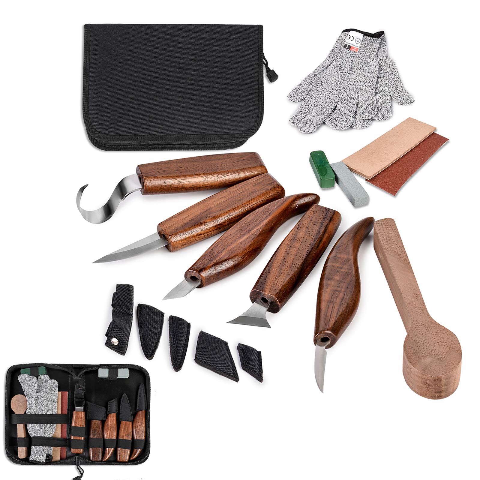 Buy Puimentiua Upgrade Wood Carving Tool Set Hook Carving , Whittling