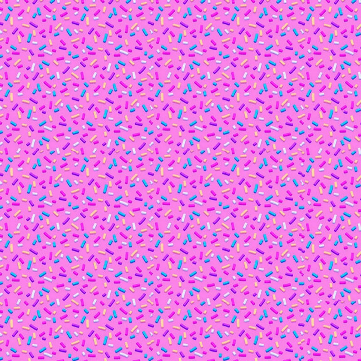 Printed Canvas Fabric Sheets A4 Hair Bow Making Material - Sprinkles (Pic 4)