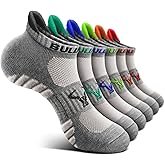 BULLIANT Men Running Socks,Active Ankle Socks No Show For Men With Cushioned Footbed Arch Support Breathable Wicking