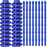JaGely 48 Pieces Neon Party Supplies 24 Neon Gangster Hats 24 Pcs Feather Boas for Mardi Gras Carnival Glow Wedding Party