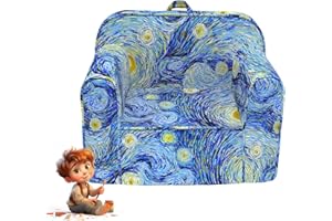 fond + found Cuddly Toddler Chair, Kids Snuggly-Soft Armchair,Kids Sofa Chair with Washable and Removable Cover,Toddler Foam Chair with Friendly Carrying Handle, Reading Couch for Boys and Girls