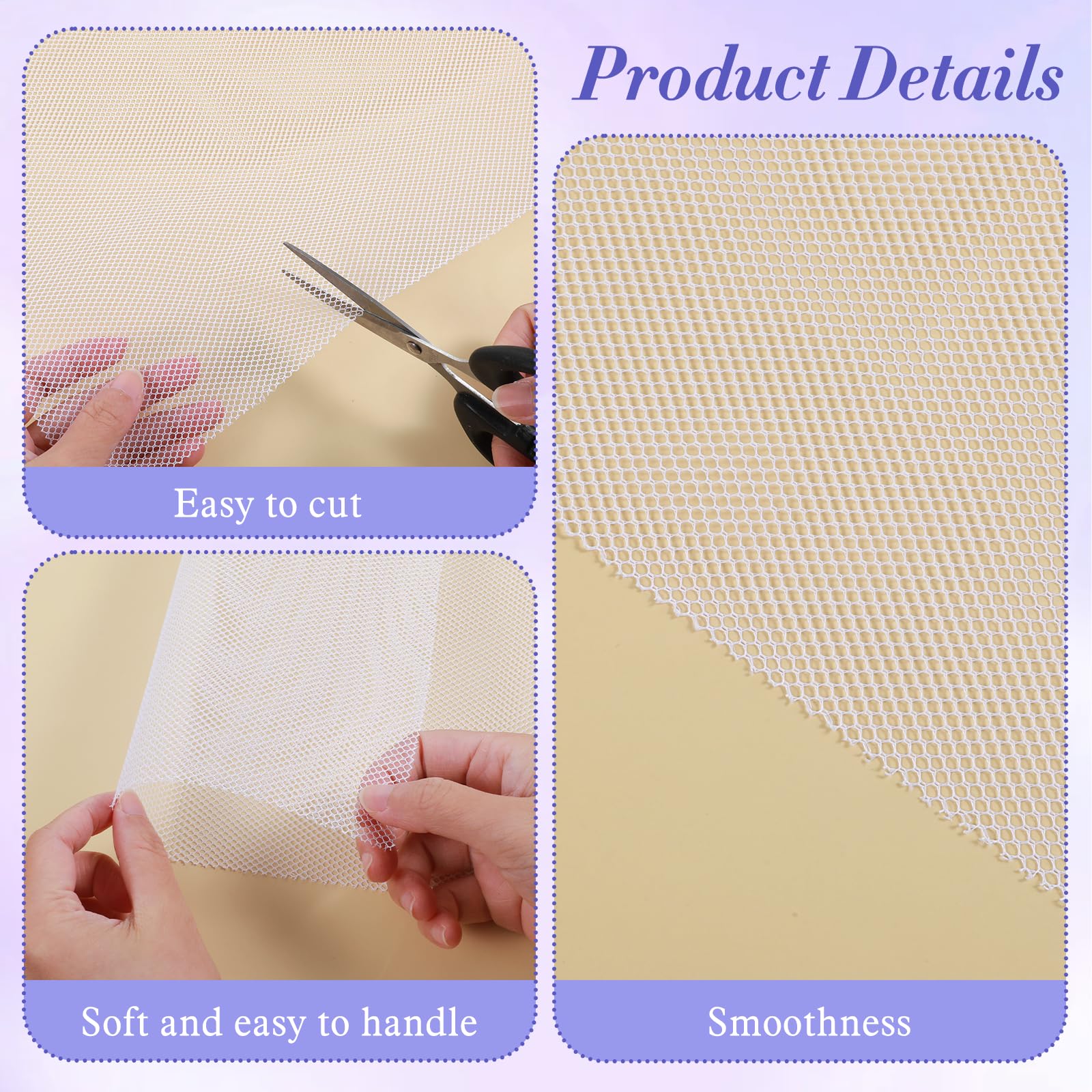 SHENLIU 5 Sheets Fursuit Eye Mesh, White Fursuit Eyes Mesh, Waterproof Printable PVC Eye Mesh Sheet for Fursuits, Furry Costume Roleplay, Props, Craft Making 11.8in x 8.46in