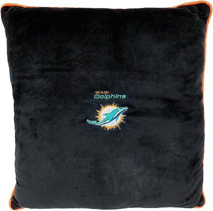 Amazon Com Nfl Miami Dolphins Soft Cozy Dog Pillow Plush