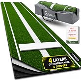 GIBALIA - Softball Pitching Mat - with Pitcher Rubber - Baseball - 10'x3' | Multi-layer pitching training aid with premium turf for indoor &amp; outdoor practice, delivering superior comfort and stability