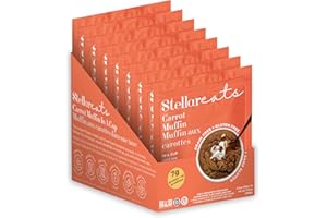 Stellar Eats Instant Treat: Carrot Cake In A Cup (8-pack), 8 x 2.2oz, Grain Free, Gluten Free, Plant Based, Paleo Friendly, C