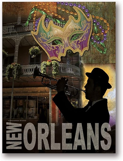 Amazon Com Gango Home Decor Popular New Orleans Mardi Gras