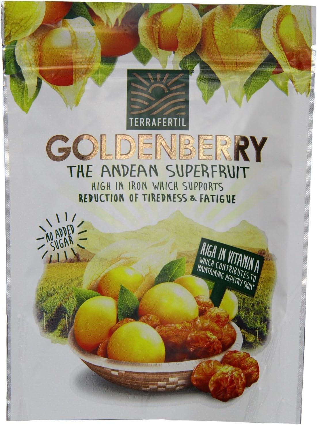 Nature's Heart Raw Dried Goldenberries, Gluten Free, Vegan, Healthy Snack, 90 g - Lot of 5