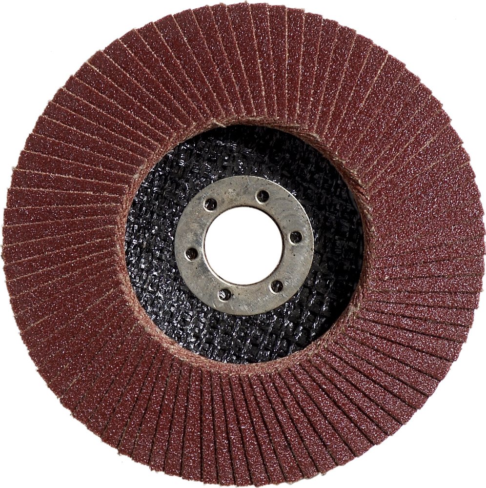 Bosch 2608603715 K120 Flap Disc for Metal, 0 V, Black/Red, 115 mm