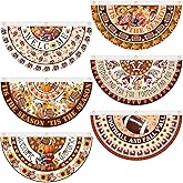 6 Pcs Fall Thanksgiving Decoration Autumn Football Garden Bunting 1.5 x 3 ft Maple Leaves Sunflower Outdoor Welcome Banner Pumpkin Fan Bunting for Thanksgiving Holiday Indoor Outdoor Yard Decor