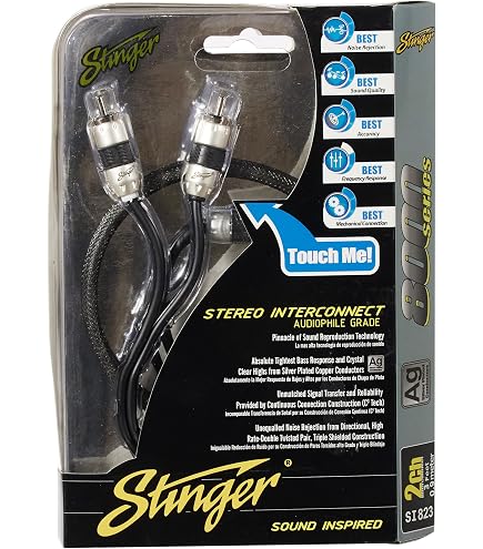STINGER XI3417 4-Channel 17ft OFC RCA Cable – Pure Oxygen Free Copper, New