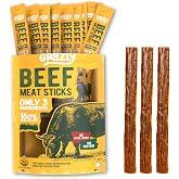 Grazly Grass-Fed Beef Sticks - 1 oz, 10 Pack | Made with only beef, spring salt &amp; collagen casing, clean, high-protein, jerky sticks with 10g protein per stick