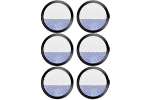 TABLENCO 6 Pack Replacement Filters for Eureka RapidClean Pro Cordless Stick Vacuum Cleaner NEC180 NEC185 NEC186 NEC190